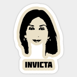 Daphne Caruana Galizia - Invicta Sticker